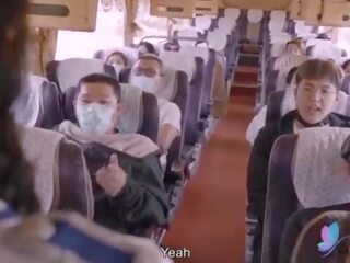 Skitten klipp tour buss med barmfager asiatisk streetwalker opprinnelige kinesisk av skitten film med engelsk under