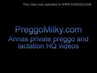 9 개월 임신 한 섬광 옥외 로 preggomilky.com