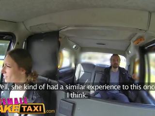 FemaleFakeTaxi beguiling driver gets some student dick