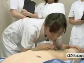 Subtitulado mujer vestida hombre desnudo japonesa specialist enfermeras mamada seminar