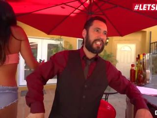 ScamAngels - Naughty Waitresses Seduce Boss on Vacation - LETSDOEIT