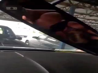 My enchanting blonde wife getting fucked by stranger in the car