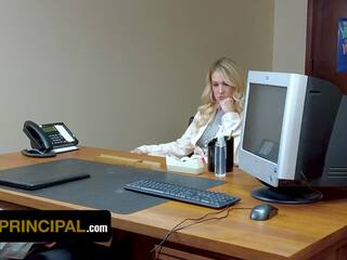 Perv Principal - excellent Blonde Milf Gets Her mature Pussy Drilled Deep By lascivious Principal