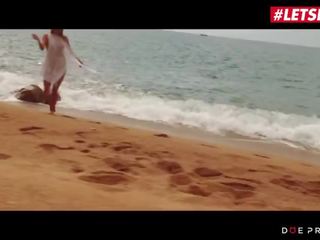 Doeprojects - Angel Piaff lustful Czech stunner Outdoor johnson Sucking on the Beach - Letsdoeit