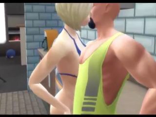 Sims 4 - krūtinga mama gauna creampied į as virtuvė: nešvankus video 87