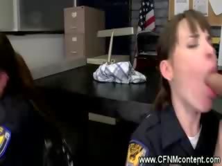The prisoners fuck the cops in their milf twats