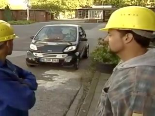 ألماني موم مارس الجنس بواسطة اثنان construction workers