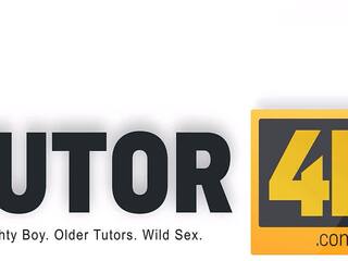 Tutor4k. lad realizes ของเขา สกปรก ฝัน ร่วมเพศ ของเขา นมโต biology คุณครู