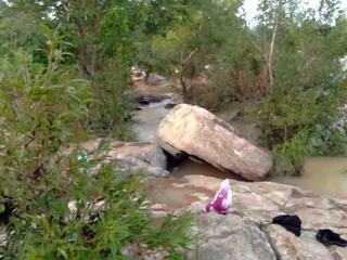 आउटडोर पब्लिक फक्किंग स्टेपमोंम पास नदी बेंक: एचडी डर्टी चलचित्र 7b