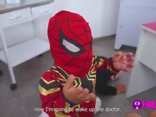 Midget Spider-Man defeats clinics thief and gorgeous Maryam sucks his cock&period;&period;&period; Hero or villain&quest;