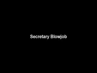 Milf Mia: inviting and desiring secretary sucking a big cock.